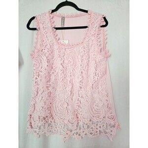 Noracora Tank top Lace Pink Large